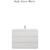 Moravia 48" Free Standing Modern Vanity With 3 Drawers and White Acrylic Sink - MEBO Building Materials