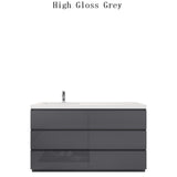 Moravia 60" Free Standing Modern Vanity With 6 Drawers and White Acrylic Single Left Sink - MEBO Building Materials