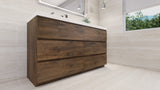 Moravia 60" Free Standing Modern Vanity With 6 Drawers and White Acrylic Single Left Sink - MEBO Building Materials