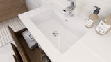 Moravia 60" Free Standing Modern Vanity With 6 Drawers and White Acrylic Single Left Sink - MEBO Building Materials