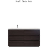 Moravia 60" Free Standing Modern Vanity With 6 Drawers and White Acrylic Single Left Sink - MEBO Building Materials