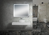 Fianna 47''*40" Polished Edge Frosted Panel LED Mirror - MEBO Building Materials