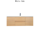 Moravia 60" Wall Mounted Modern Vanity With Single White Acrylic Sink - MEBO Building Materials