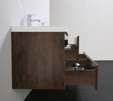 Moravia 72" Wall Mounted Modern Vanity With 4 Drawers and White Acrylic Double Sink - MEBO Building Materials