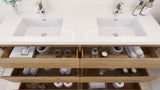 Moravia 72" Free Standing Modern Vanity With 6 Drawers and White Acrylic Double Sink - MEBO Building Materials