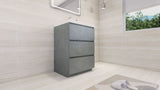 Moravia 24" Free Standing Modern Vanity With 3 Drawers and White Acrylic Sink - MEBO Building Materials