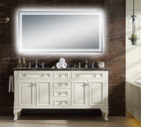 Floral 47''*30" Polished Edge Back-lit LED Mirror - MEBO Building Materials