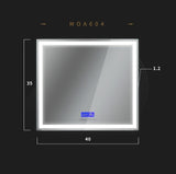 Sienna 40" LED Mirror with bluetooth speaker (35 ''Height) - MEBO Building Materials