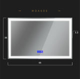 Sienna 55" LED Mirror with bluetooth speaker (35 ''Height) - MEBO Building Materials