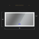 Sienna 76" LED Mirror with bluetooth speaker (35 ''Height) - MEBO Building Materials