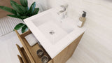 Moravia 24" Free Standing Modern Vanity With 3 Drawers and White Acrylic Sink - MEBO Building Materials