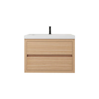Loul 30" Floating Bathroom Vanity with Reinforced Acrylic Sink - MEBO Building Materials