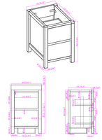 Loul 24" Freestanding Bathroom Vanity with Reinforced Acrylic Sink - MEBO Building Materials