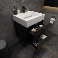 Macks 24" Wall Mounted Bathroom Vanity with Acrylic Sink - MEBO Building Materials