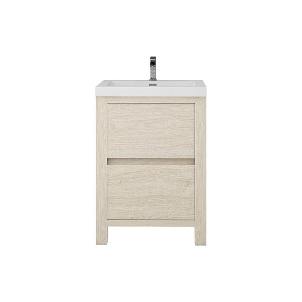 Loul 24" Freestanding Bathroom Vanity with Reinforced Acrylic Sink - MEBO Building Materials