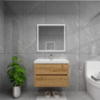 Loul 30" Floating Bathroom Vanity with Reinforced Acrylic Sink - MEBO Building Materials