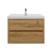 Loul 30" Floating Bathroom Vanity with Reinforced Acrylic Sink - MEBO Building Materials