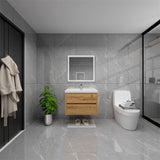 Loul 30" Floating Bathroom Vanity with Reinforced Acrylic Sink - MEBO Building Materials
