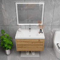 Loul 36" Floating Bathroom Vanity with Reinforced Acrylic Sink - MEBO Building Materials