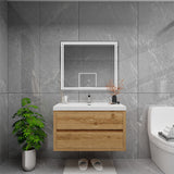 Loul 36" Floating Bathroom Vanity with Reinforced Acrylic Sink - MEBO Building Materials