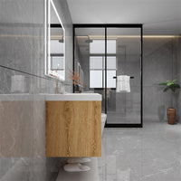 Loul 36" Floating Bathroom Vanity with Reinforced Acrylic Sink - MEBO Building Materials