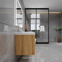 Loul 42" Floating Bathroom Vanity with Reinforced Acrylic Sink - MEBO Building Materials