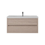Loul 42" Floating Bathroom Vanity with Reinforced Acrylic Sink - MEBO Building Materials