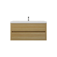 Loul 42" Floating Bathroom Vanity with Reinforced Acrylic Sink - MEBO Building Materials