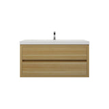 Loul 42" Floating Bathroom Vanity with Reinforced Acrylic Sink - MEBO Building Materials