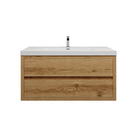 Loul 42" Floating Bathroom Vanity with Reinforced Acrylic Sink - MEBO Building Materials