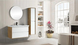 Seavv 42" Gloss White Wall Mounted Vanity with Reinforced Acrylic Sink - MEBO Building Materials