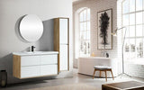 Seavv 48" Gloss White Wall Mounted Vanity with Reinforced Acrylic Sink - MEBO Building Materials