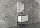 MATTHEW 30" Glossy White Freestanding Vanity with Reinforced Acrylic Sink - MEBO Building Materials