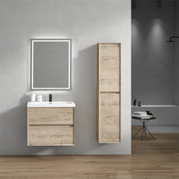 Seavv 30" Light Oak Wall Mounted Vanity With Single Reinforced Acrylic Sink - MEBO Building Materials