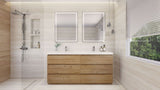 Moravia 72" Free Standing Modern Vanity With 6 Drawers and White Acrylic Double Sink - MEBO Building Materials