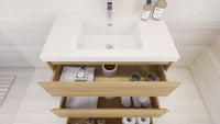 Moravia 36" Free Standing Modern Vanity With 3 Drawers and White Acrylic Sink - MEBO Building Materials