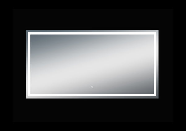 Fianna 76''*40" Polished Edge Frosted Panel LED Mirror - MEBO Building Materials