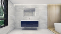 Moravia 60" Wall Mounted Modern Vanity With Single White Acrylic Sink - MEBO Building Materials